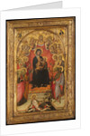 Madonna and Child Enthroned with Saint John the Evangelist, Saint Peter, Saint Agnes…, c1385-90 by Paolo di Giovanni Fei