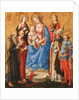 Madonna and Child with Six Saints, late 1440s by Pesello Peselli