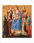 Madonna and Child with Six Saints, late 1440s by Pesello Peselli