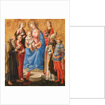 Madonna and Child with Six Saints, late 1440s by Pesello Peselli
