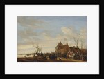 Drawing the Eel, early 1650s by Salomon Ruysdael
