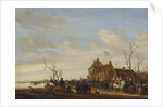 Drawing the Eel, early 1650s by Salomon Ruysdael