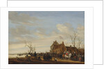 Drawing the Eel, early 1650s by Salomon Ruysdael