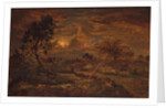 Sunset near Arbonne, ca. 1860-65 by Theodore Rousseau