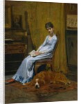 The Artist's Wife and His Setter Dog, ca. 1884-89 by Thomas Eakins