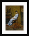 The Artist's Wife and His Setter Dog, ca. 1884-89 by Thomas Eakins