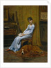 The Artist's Wife and His Setter Dog, ca. 1884-89 by Thomas Eakins
