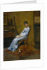 The Artist's Wife and His Setter Dog, ca. 1884-89 by Thomas Eakins