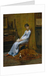 The Artist's Wife and His Setter Dog, ca. 1884-89 by Thomas Eakins