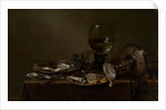 Still Life with Oysters, a Silver Tazza, and Glassware, 1635 by Willem Claesz Heda