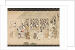A Nenbutsu Gathering at Ichiya, Kyoto, from the Illustrated Biography of the Monk…, late 14th cent by Unknown