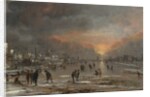 Sports on a Frozen River, probably ca. 1660 by Aert van der Neer