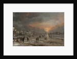 Sports on a Frozen River, probably ca. 1660 by Aert van der Neer