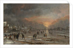 Sports on a Frozen River, probably ca. 1660 by Aert van der Neer