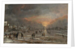 Sports on a Frozen River, probably ca. 1660 by Aert van der Neer