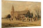 Old Bruton Church, Williamsburg, Virginia, in the Time of Lord Dunmore, 1893 by A. Wordsworth Thompson