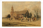 Old Bruton Church, Williamsburg, Virginia, in the Time of Lord Dunmore, 1893 by A. Wordsworth Thompson