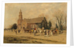 Old Bruton Church, Williamsburg, Virginia, in the Time of Lord Dunmore, 1893 by A. Wordsworth Thompson