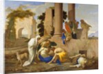 Tobit Burying the Dead, 1640s by Andrea di Lione