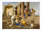 Tobit Burying the Dead, 1640s by Andrea di Lione