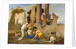 Tobit Burying the Dead, 1640s by Andrea di Lione