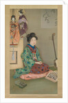Female Chanter for Joruri Puppet Theater, ca. 1920 by Arai Kou