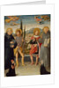 Saints Nicholas of Tolentino, Roch, Sebastian, and Bernardino of Siena…, 1481 by Benozzo Gozzoli