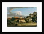 Pirna: The Obertor from the South, mid-1750s by Bernardo Bellotto