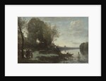 River with a Distant Tower, 1865 by Jean-Baptiste-Camille Corot