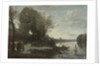 River with a Distant Tower, 1865 by Jean-Baptiste-Camille Corot