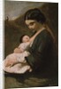 Mother and Child, probably 1860s by Jean-Baptiste-Camille Corot