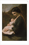 Mother and Child, probably 1860s by Jean-Baptiste-Camille Corot