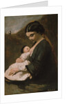 Mother and Child, probably 1860s by Jean-Baptiste-Camille Corot