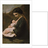 Mother and Child, probably 1860s by Jean-Baptiste-Camille Corot