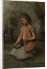 Girl Weaving a Garland, 1860-65 by Jean-Baptiste-Camille Corot