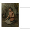 Girl Weaving a Garland, 1860-65 by Jean-Baptiste-Camille Corot