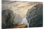 At the Waterfall, ca. 1850 by David Claypoole Johnston