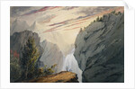 At the Waterfall, ca. 1850 by David Claypoole Johnston