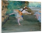 Dancer Onstage, ca. 1877 by Edgar Degas