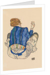 Seated Woman, Back View, 1917 by Egon Schiele