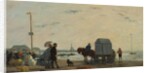 On the Beach at Trouville, 1863 by Eugene Louis Boudin