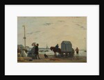 On the Beach at Trouville, 1863 by Eugene Louis Boudin