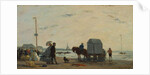 On the Beach at Trouville, 1863 by Eugene Louis Boudin
