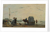 On the Beach at Trouville, 1863 by Eugene Louis Boudin