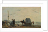 On the Beach at Trouville, 1863 by Eugene Louis Boudin