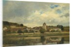 The Village of La Celle-sous-Moret by Eugène Antoine Samuel Lavieille