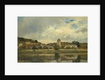 The Village of La Celle-sous-Moret by Eugène Antoine Samuel Lavieille