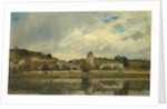 The Village of La Celle-sous-Moret by Eugène Antoine Samuel Lavieille
