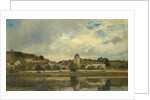 The Village of La Celle-sous-Moret by Eugène Antoine Samuel Lavieille