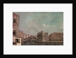 The Grand Canal above the Rialto, late 1760s by Francesco Guardi